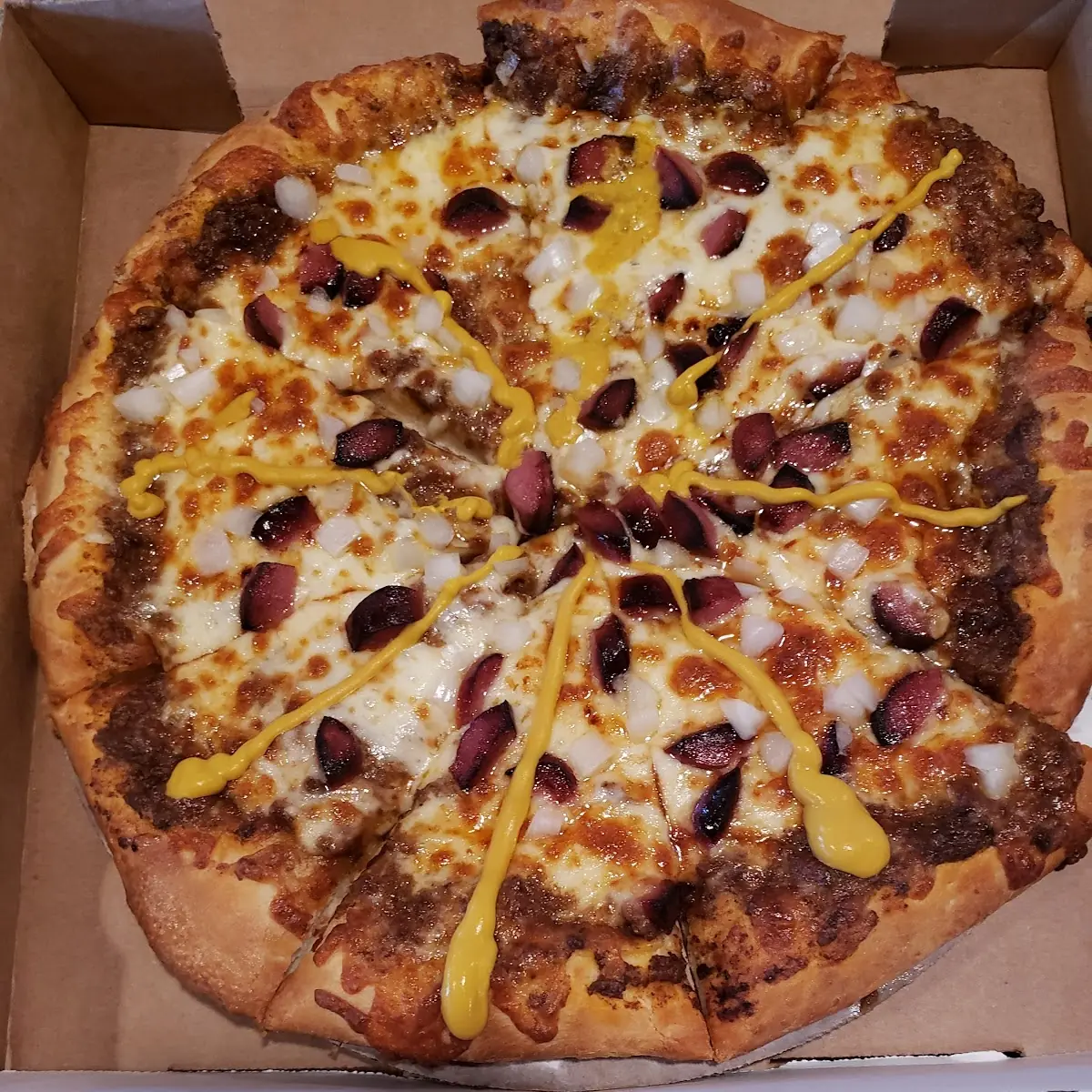 Coney Dog Pizza