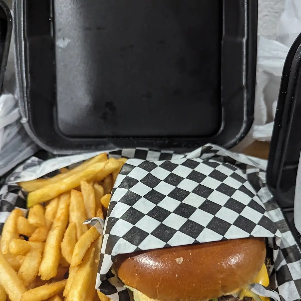 Double Cheeseburger and Fries
