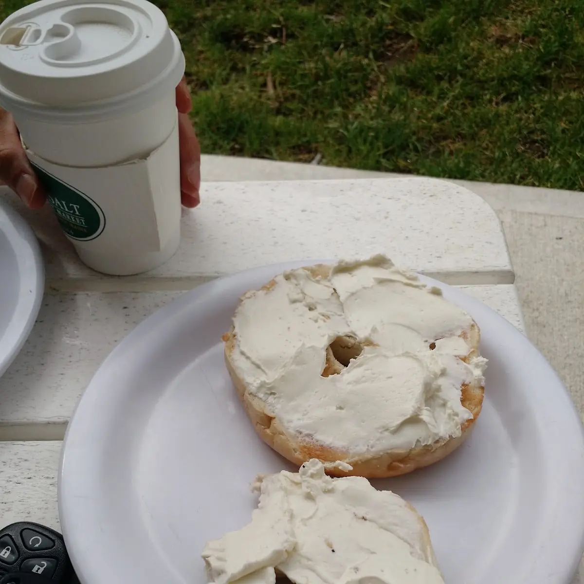Plain Bagel Breakfast
