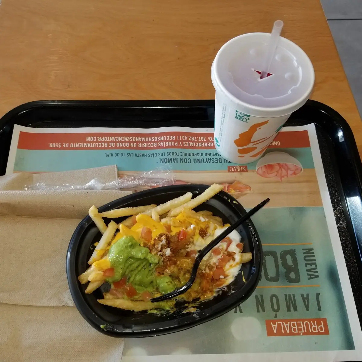 Papas Fritas Con Queso Fundido