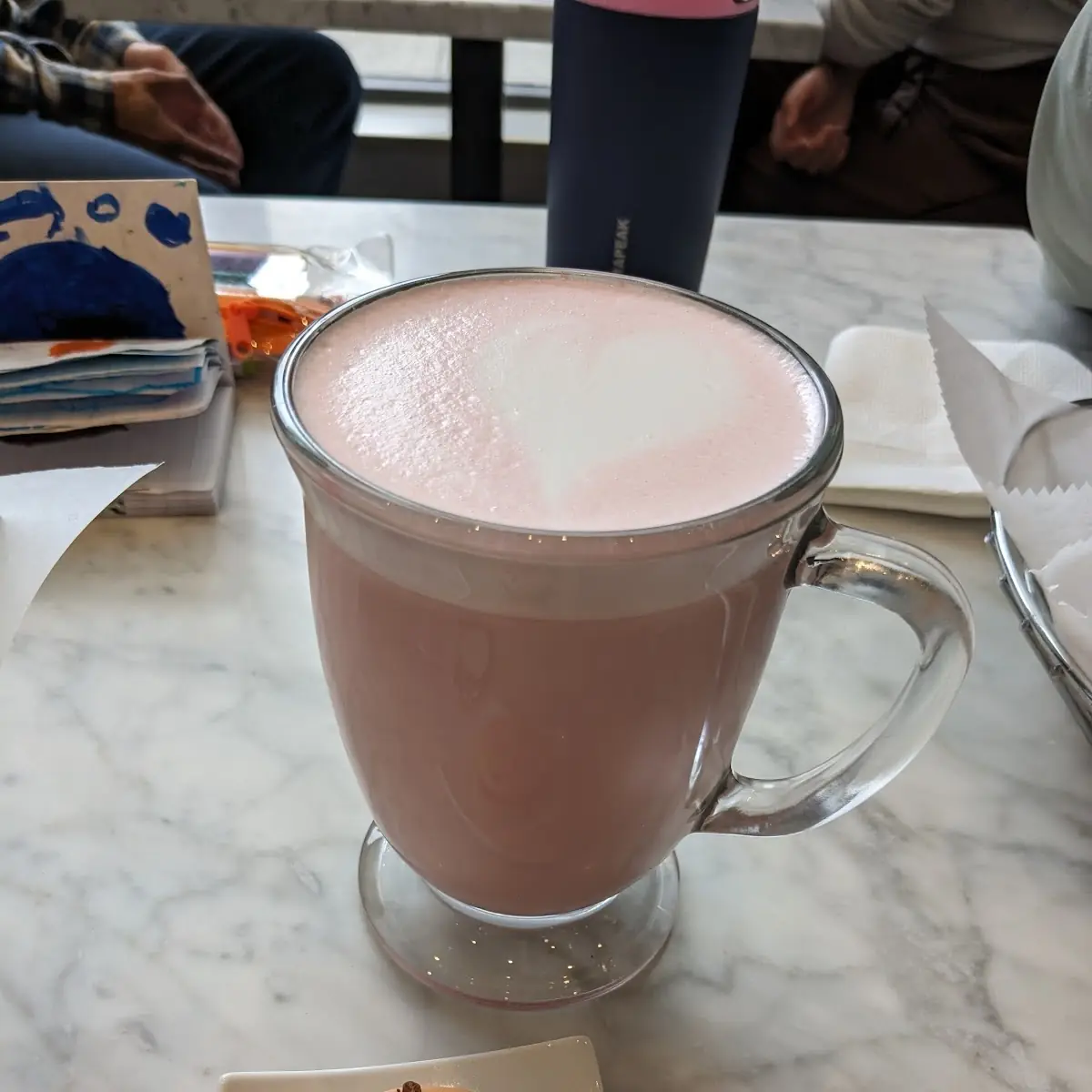 Raspberry White Chocolate Mocha with White Coffee