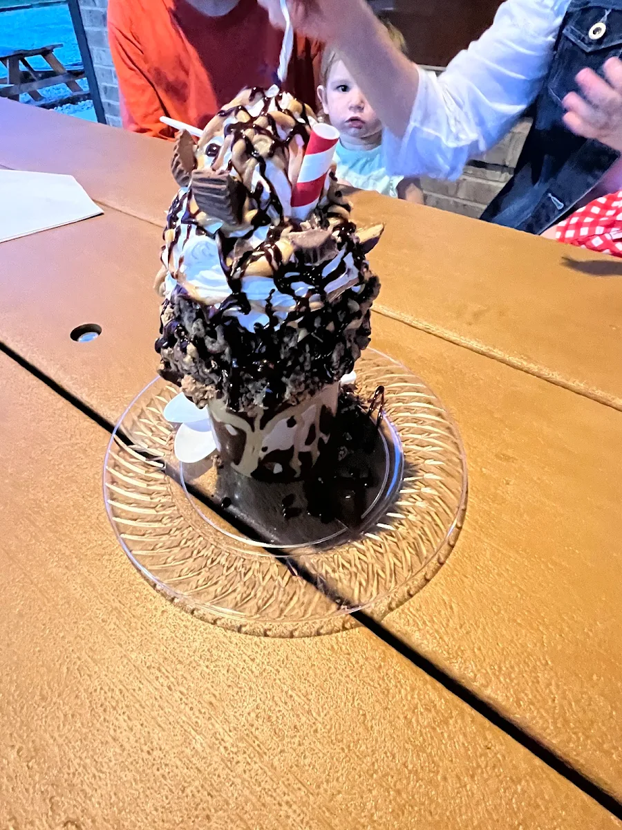 Peanut Butter Cup Stuffed Shake