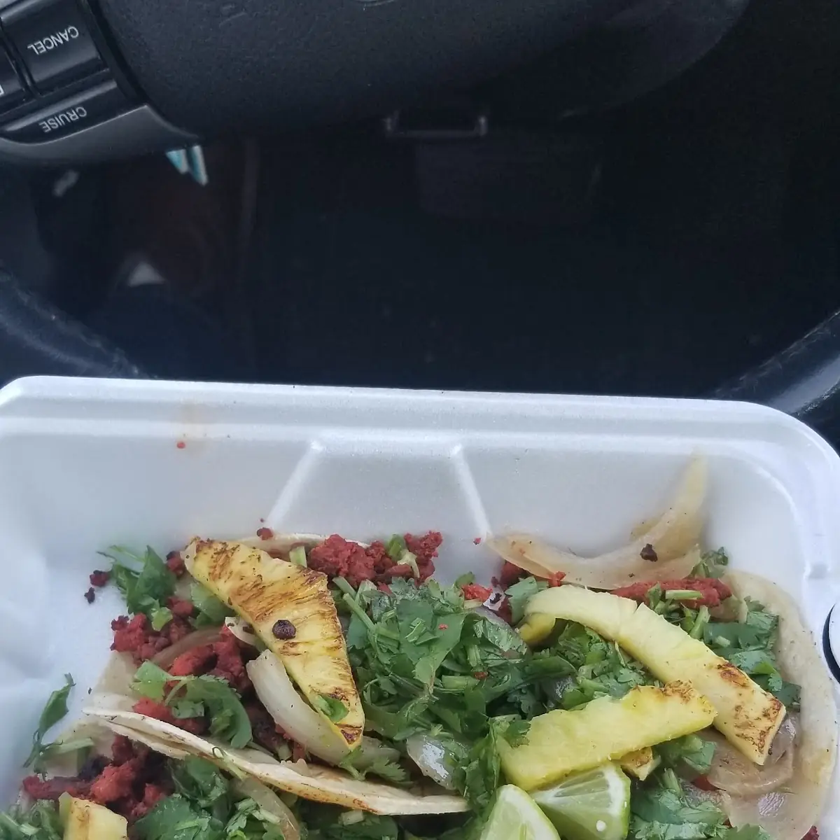 Carne Asada Taco Con Pina Y Jalapenos