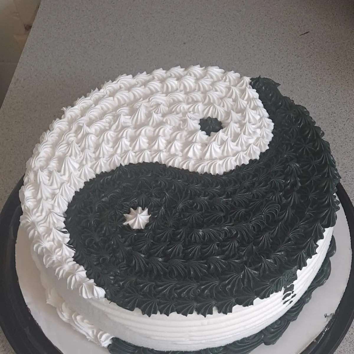 Ying Yang Birthday Cake