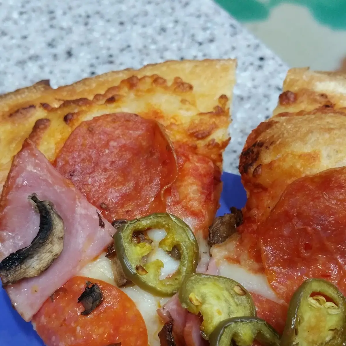 Pepperoni Pizza with Jalapeños