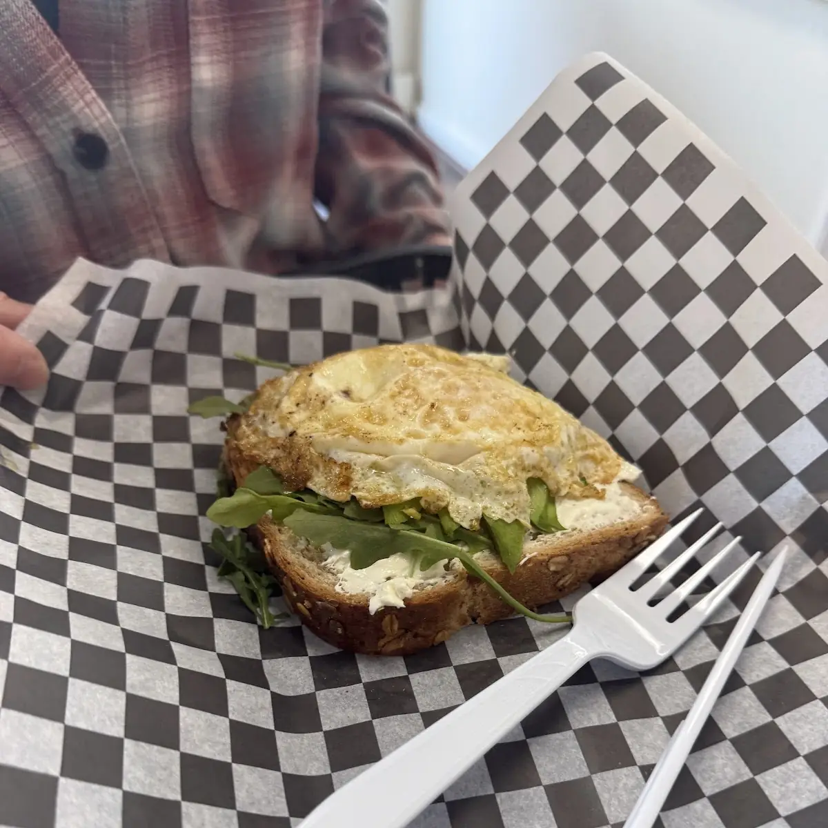 Open Face Egg on Avocado Toast