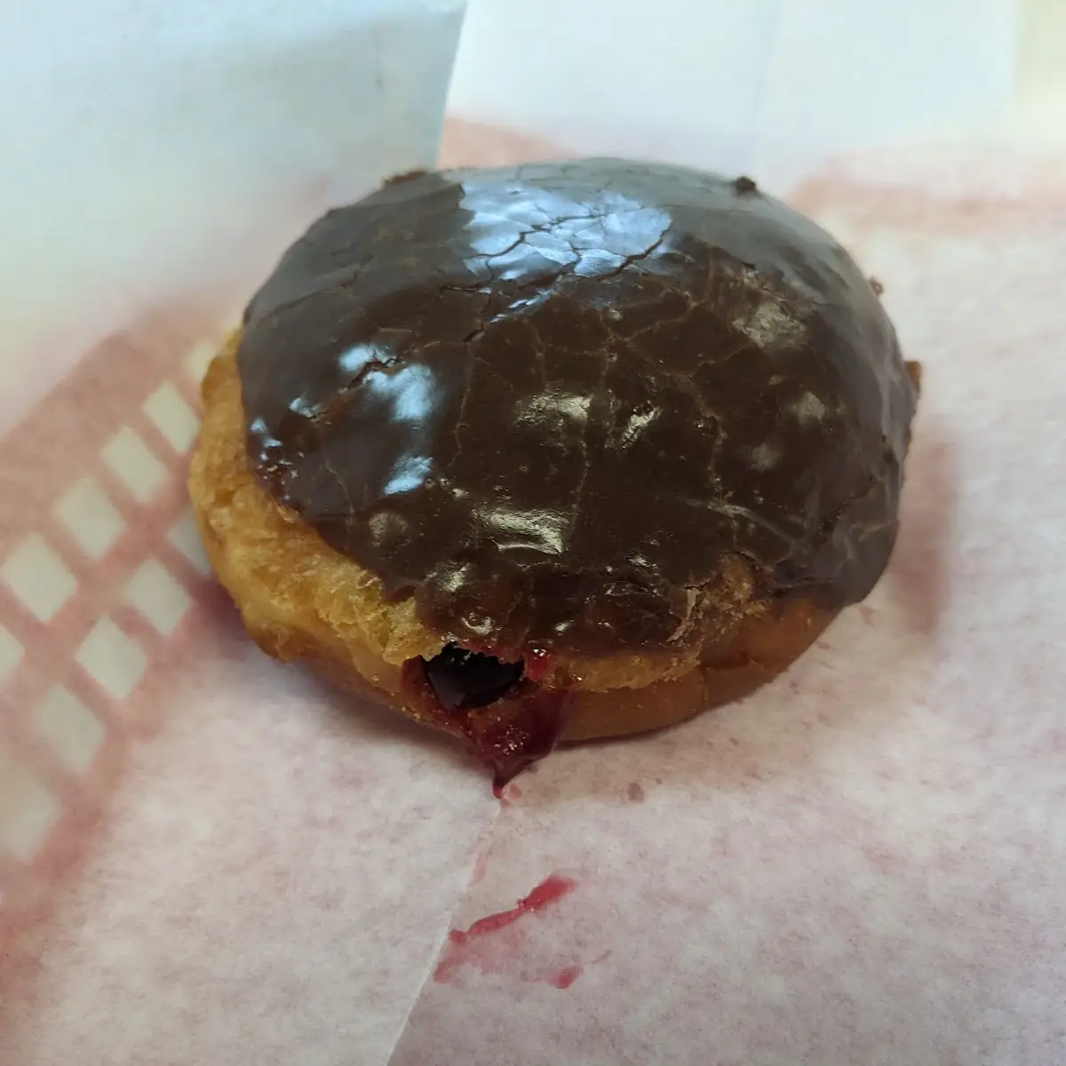 Jelly Filled Chocolate Donut