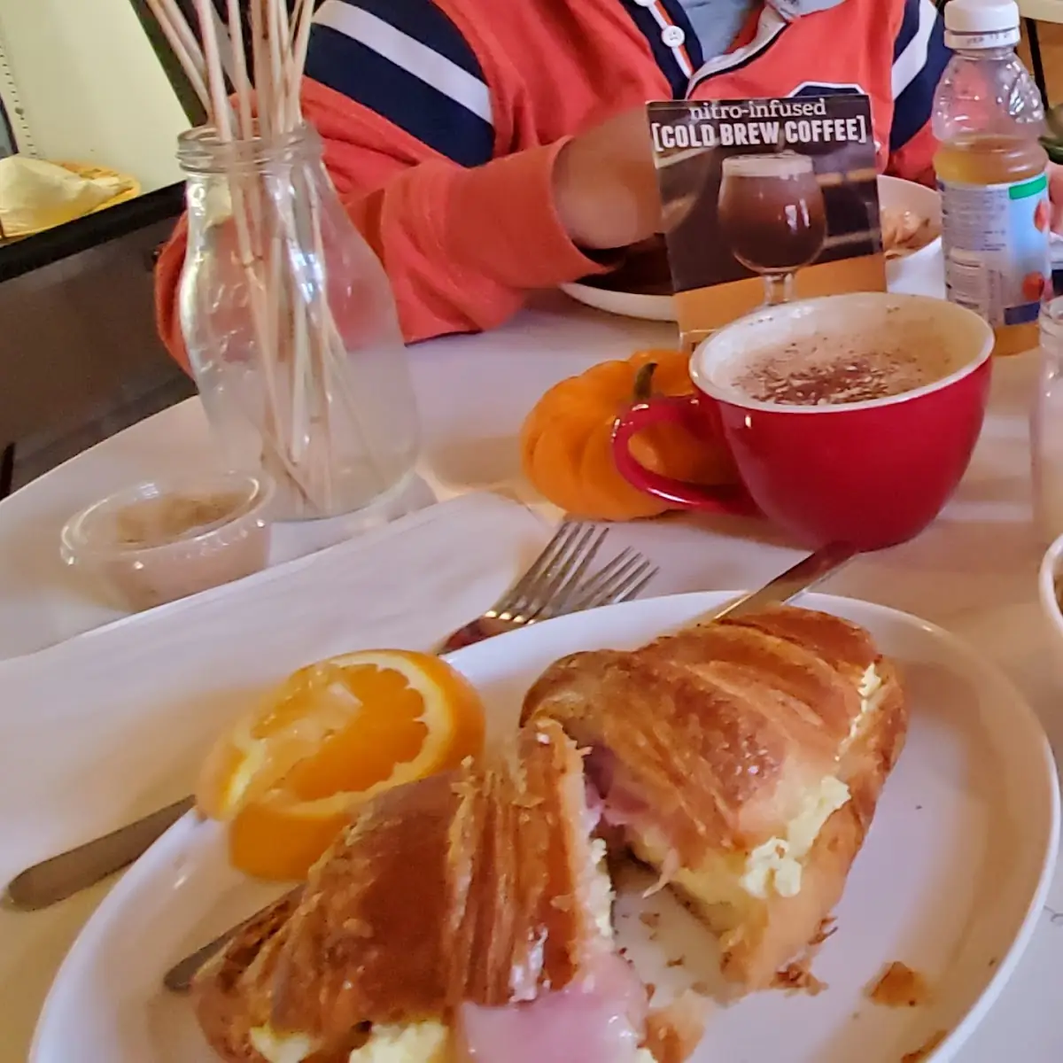 Ham Egg and Swiss Cheese Croissant