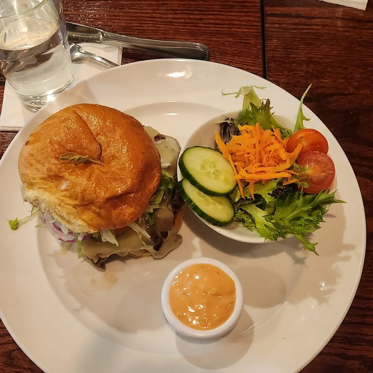 Mushroom Swiss Burger