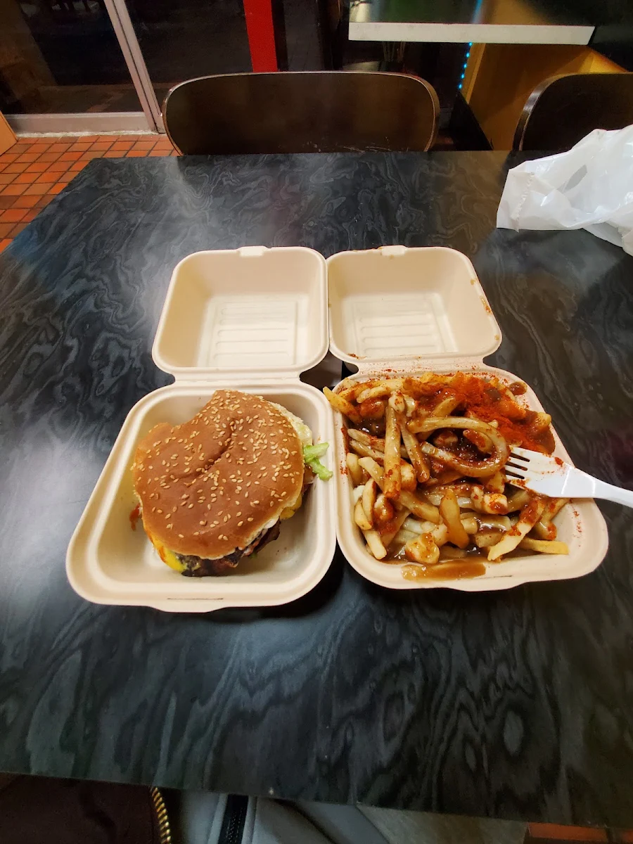 Poutine Double Cheeseburger