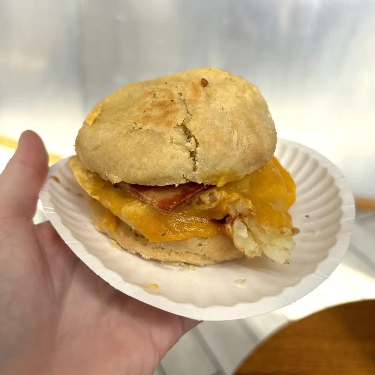 Taylor Ham Egg & Cheese on a Bagel