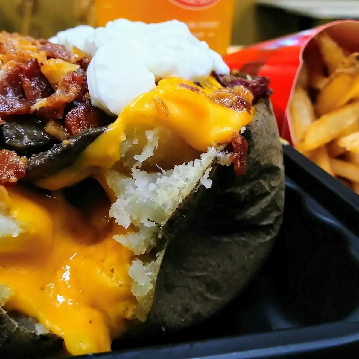 Mushrooms Bacon & Cheddar Potato