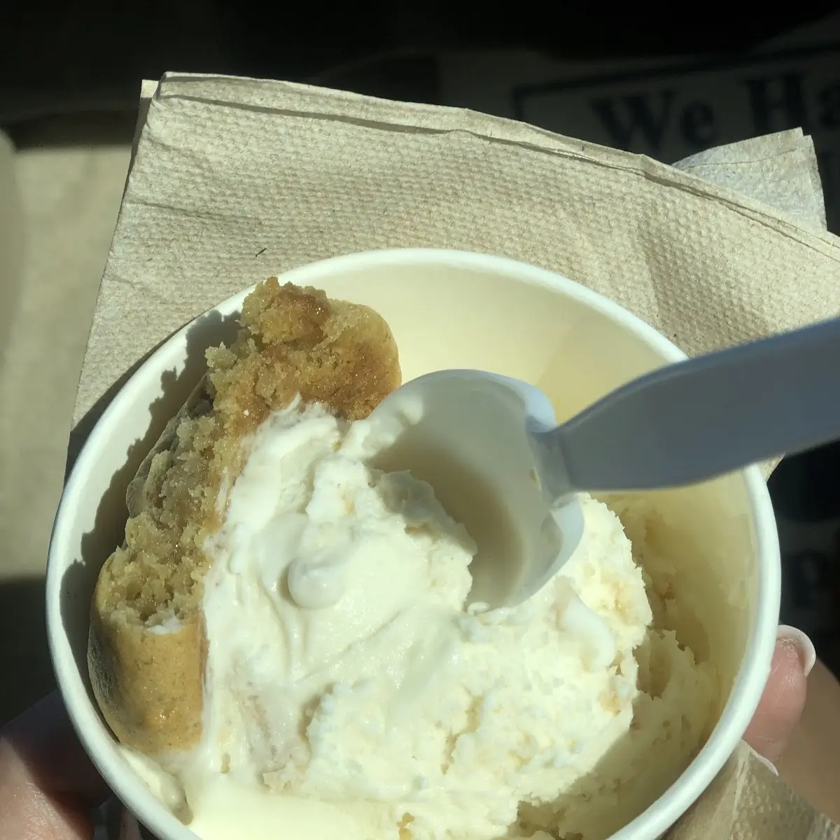 Banana Pudding Cookie and Ice Cream