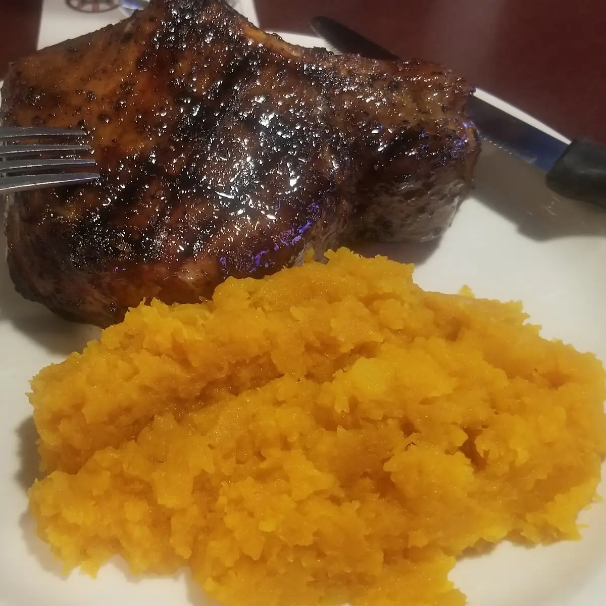 Double Pork Chop with Two Sides