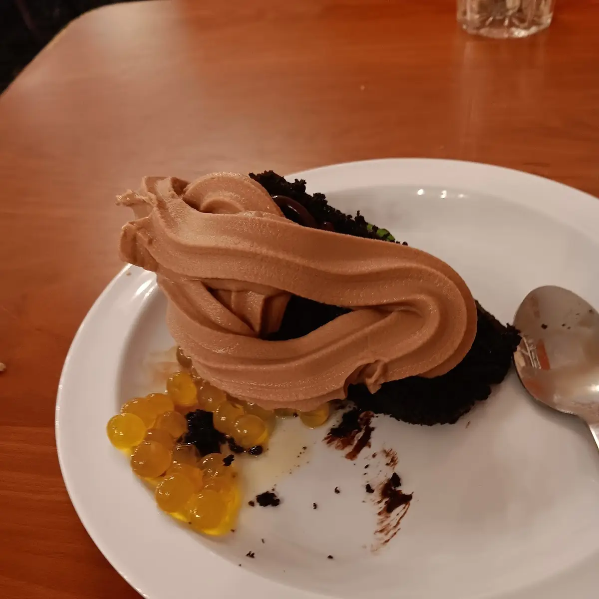 Chocolate Cake with Chocolate Ice Cream