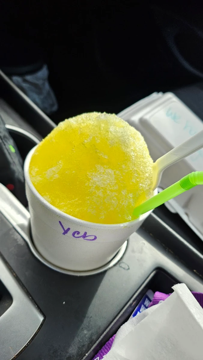 Yellow Cake Batter Snocone