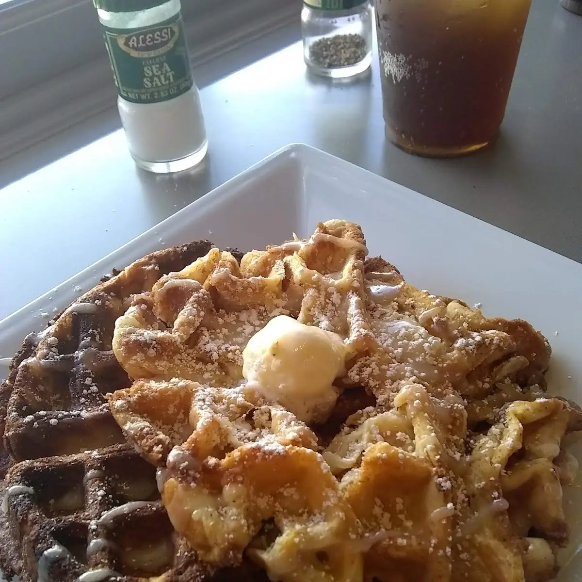 Cinnamon Bun Waffles