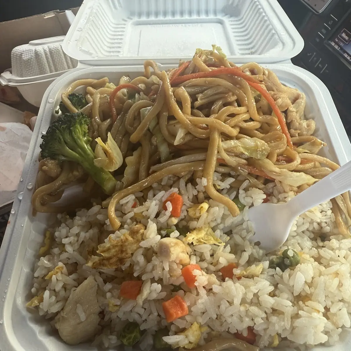 Vegetable Fried Rice Chicken Chow Mein