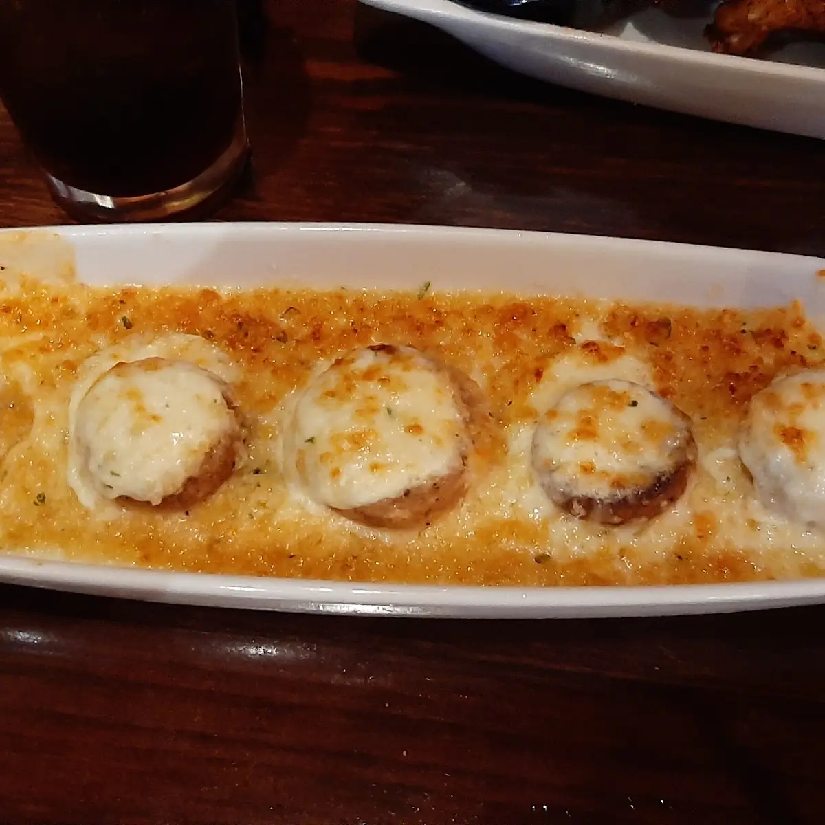 White Cheddar Stuffed Mushrooms