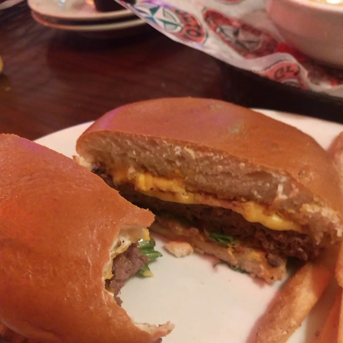 Bacon Cheeseburger and Fries