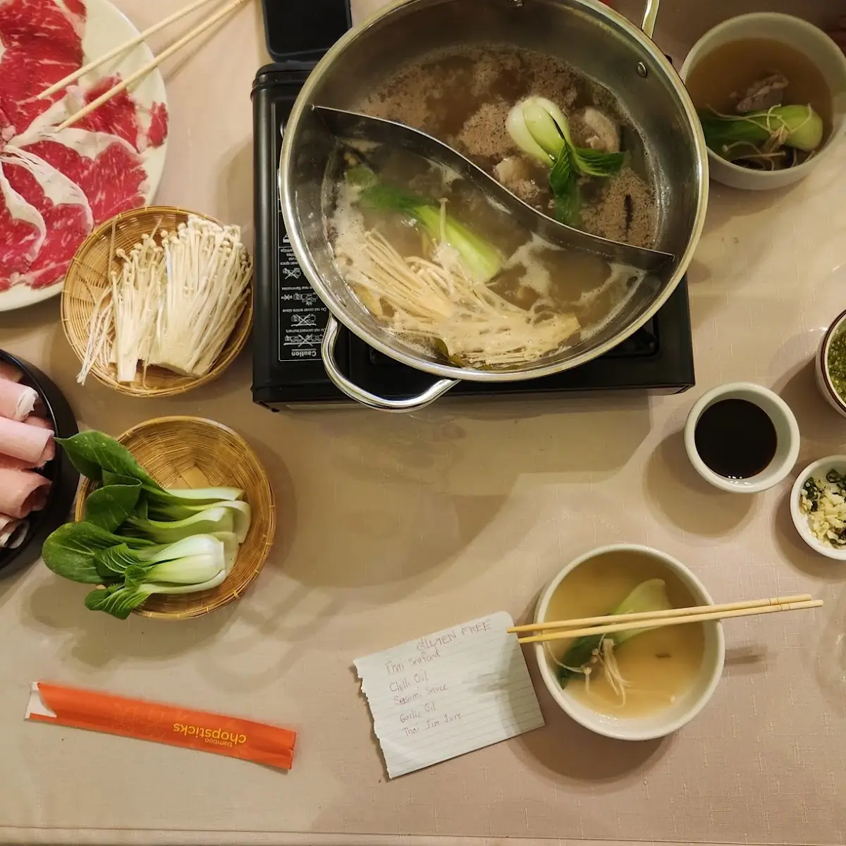All You Can Eat Hotpot Menu Type