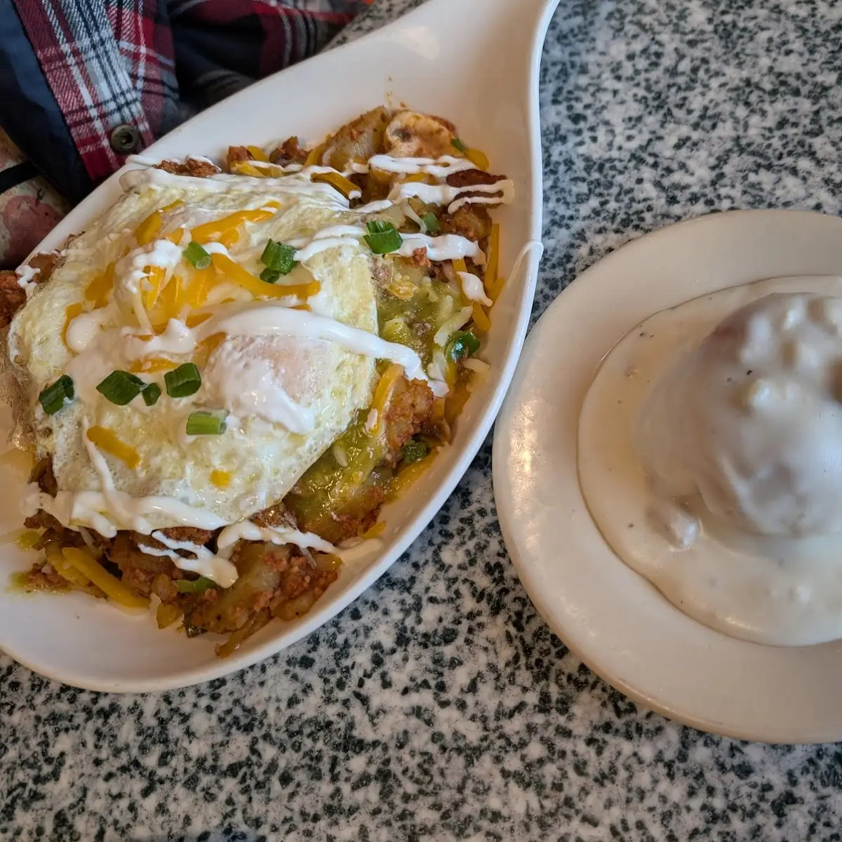 Green Chilaquiles & Eggs
