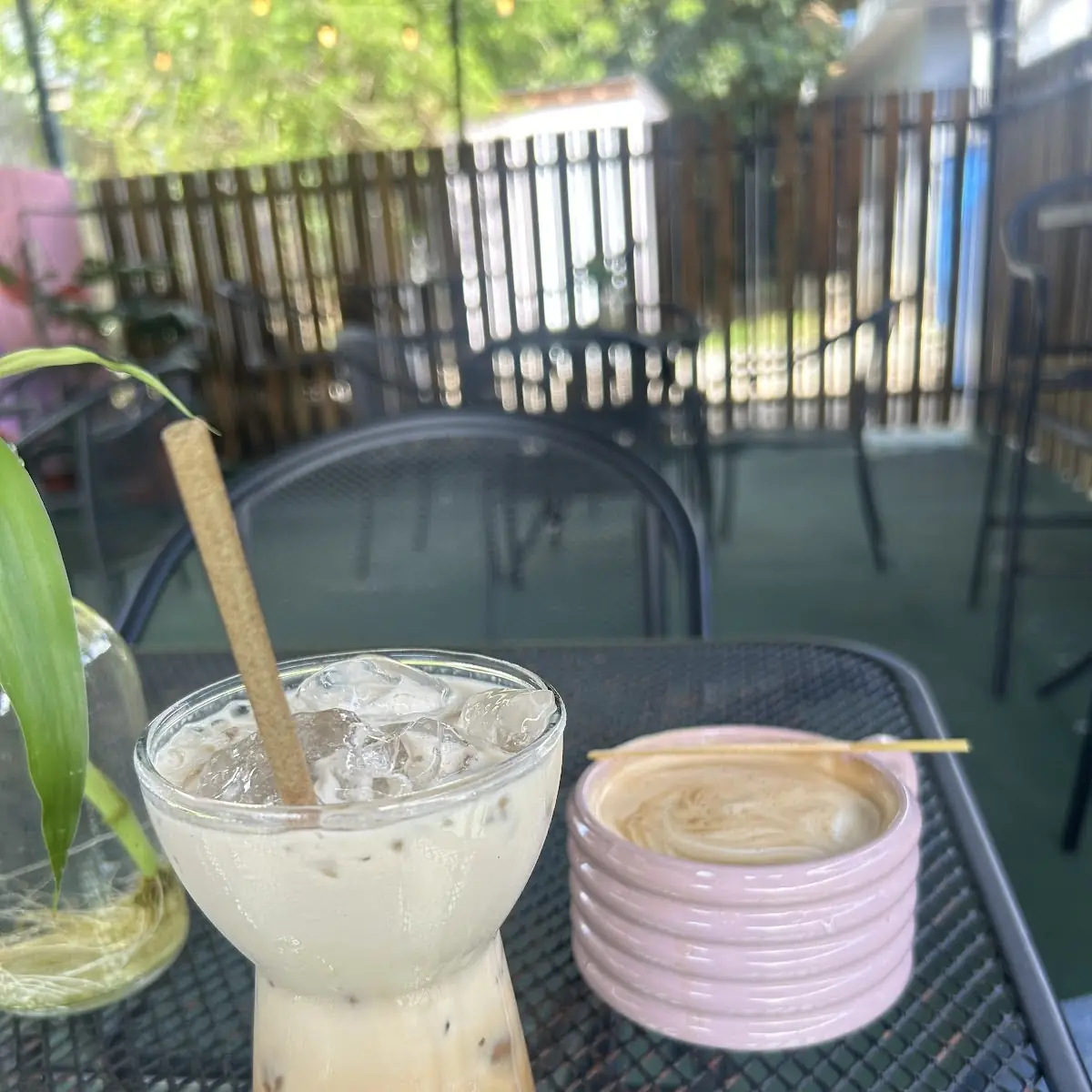 Vanilla Oatmilk Coffee and Americano