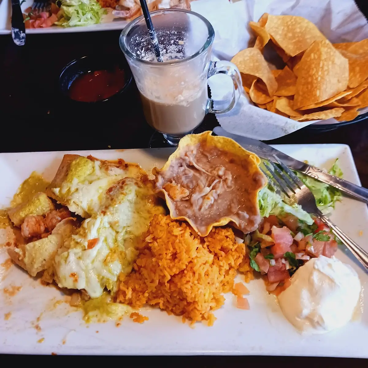 Shrimp Enchilada Dinner