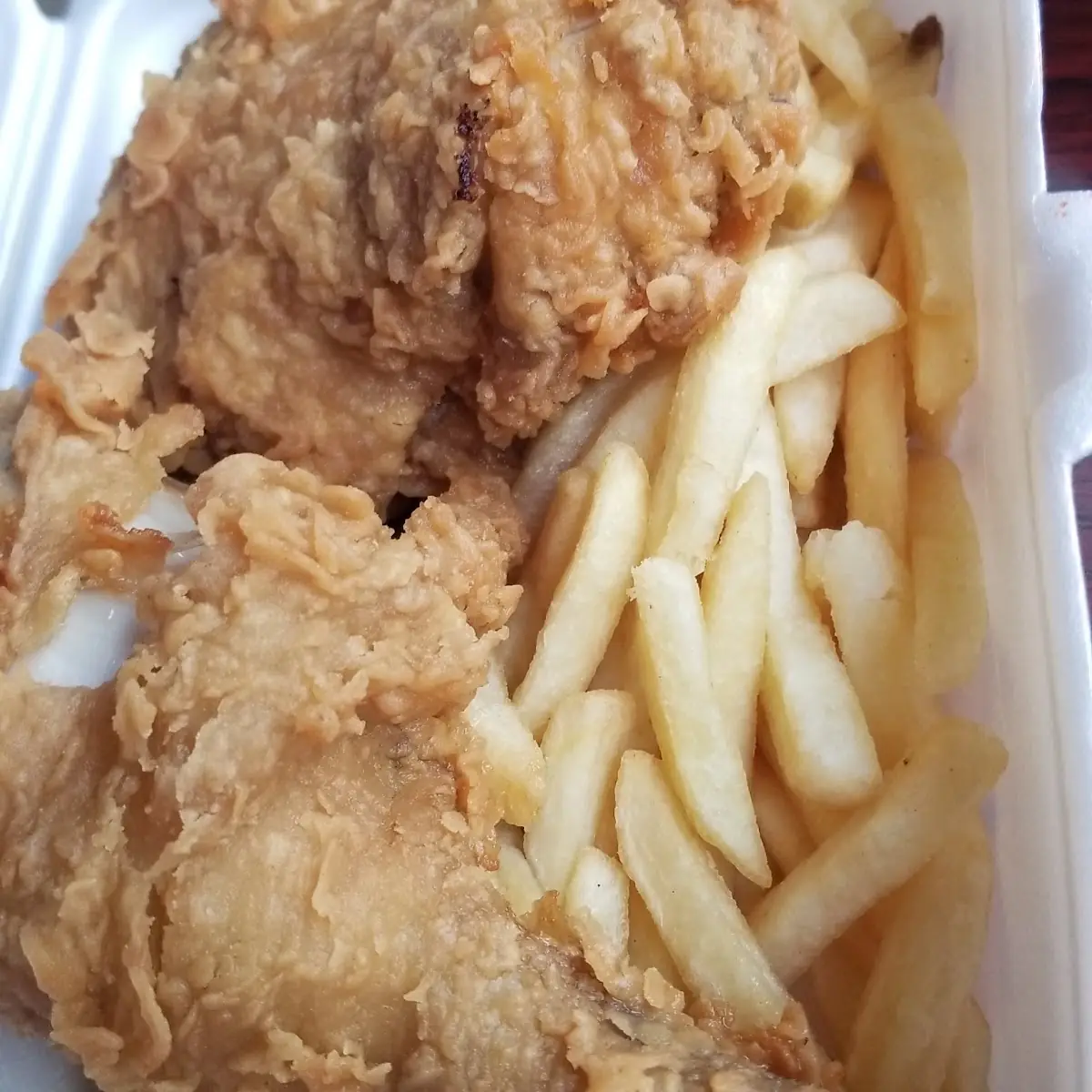 Fried Chicken and Fries