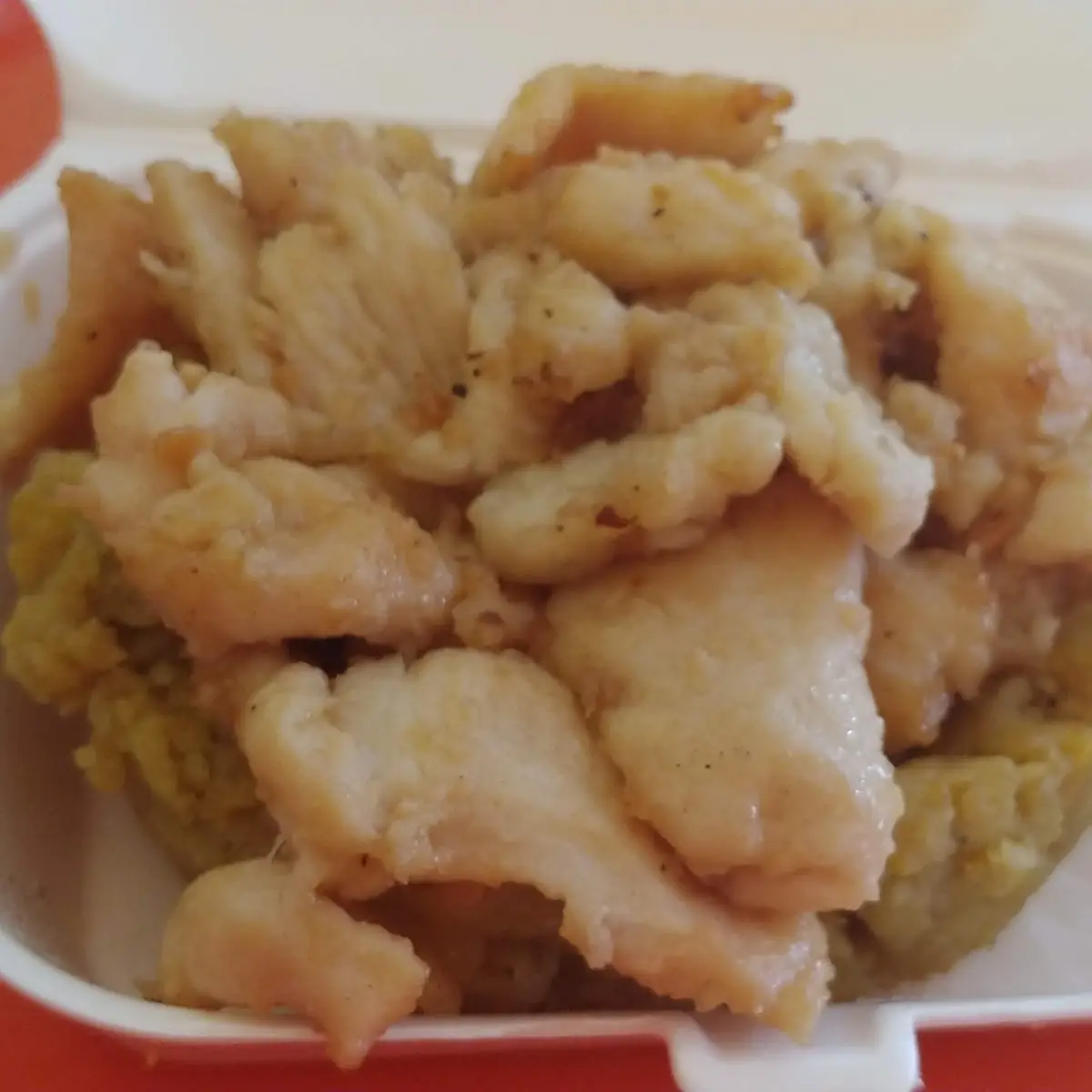 Mofongo Pollo Al Ajillo