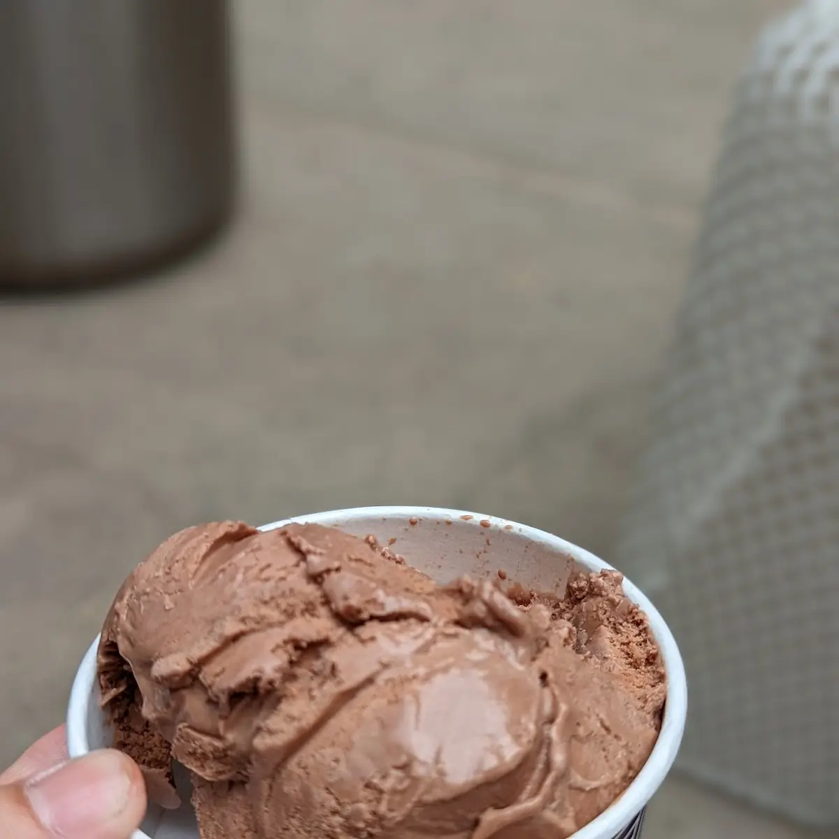 Scoop Chocolate Ice Cream