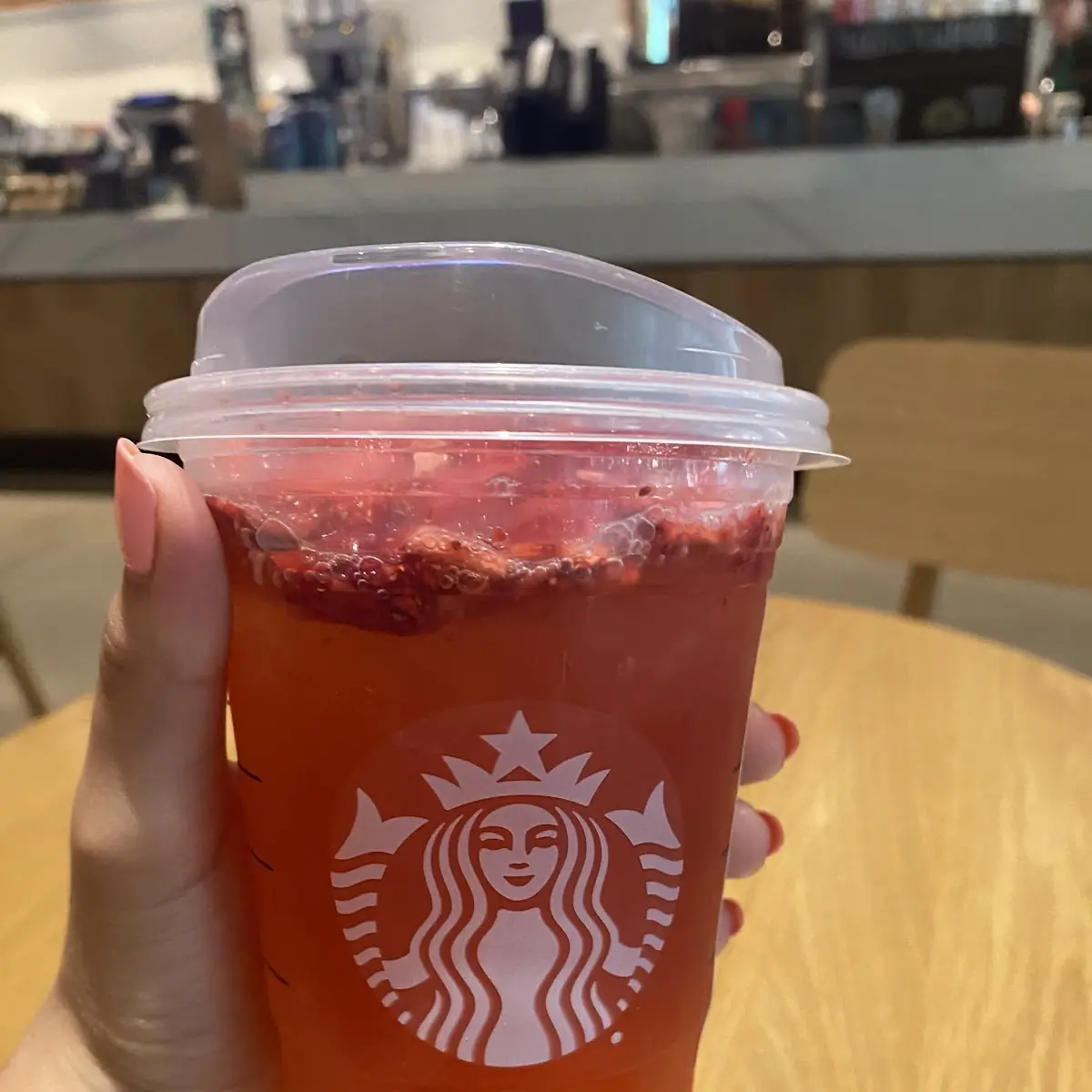 Mango Dragonfruit Starbucks Refreshers Beverage