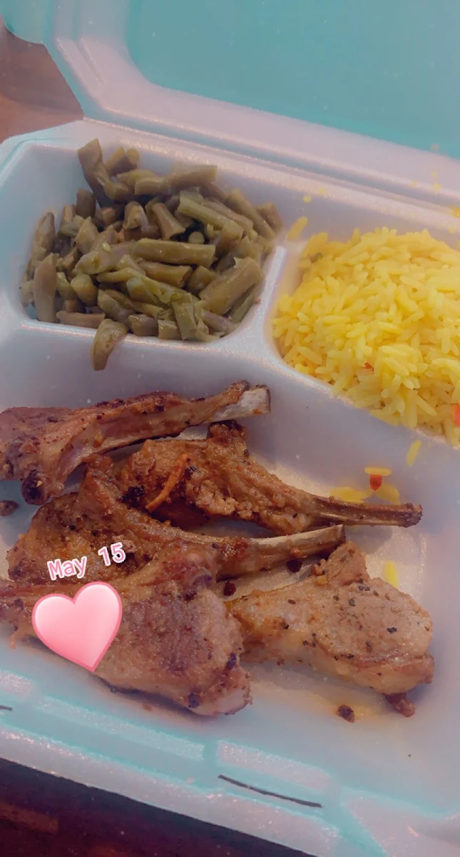Lamb Chops and Yellow Rice