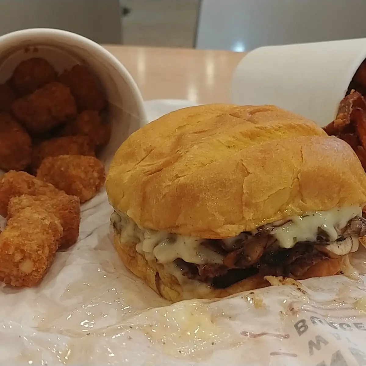 Mushroom Swiss Burger