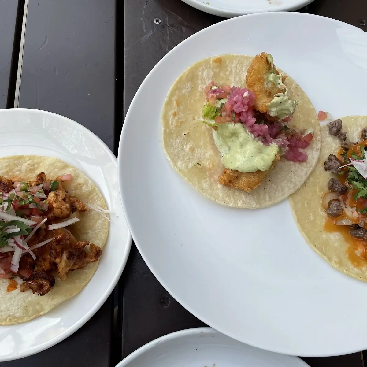 Chicken Steak and Fish Tacos