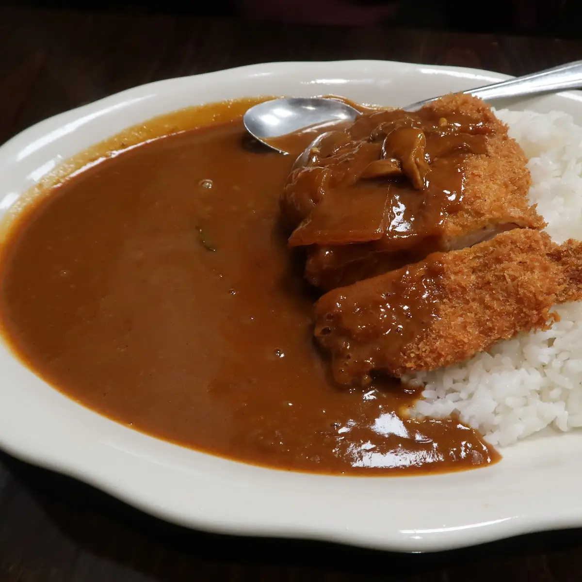 Breaded Chicken Cutlet Curry Dinner