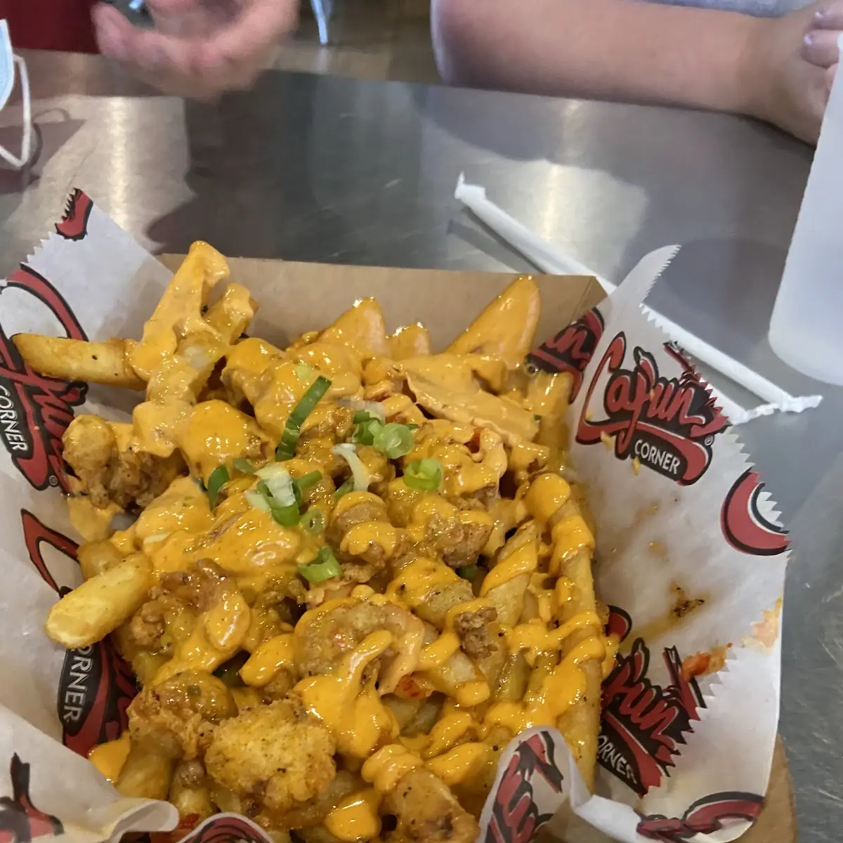 Loaded Fries with Crawfish