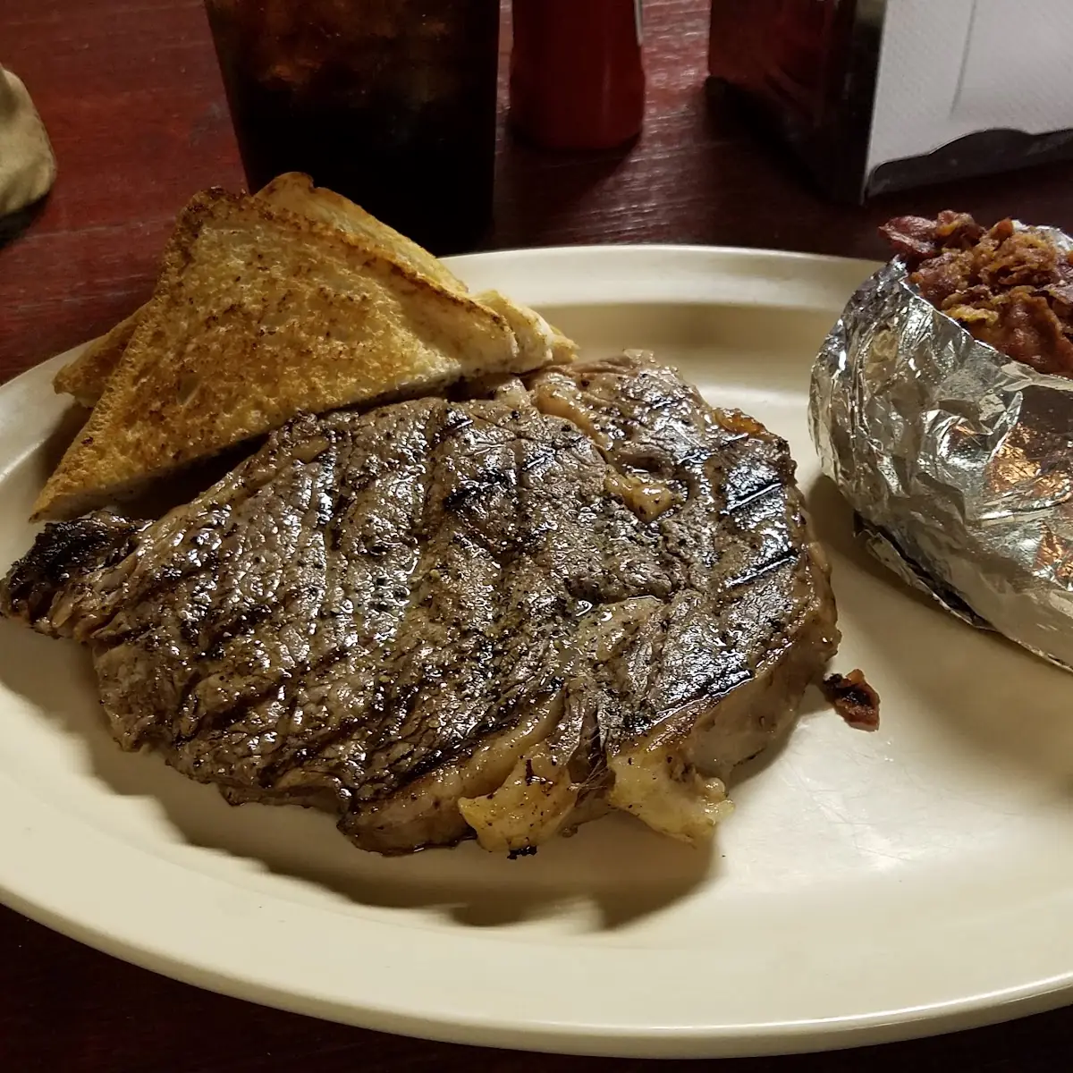 Rib Eye Steak Dinner