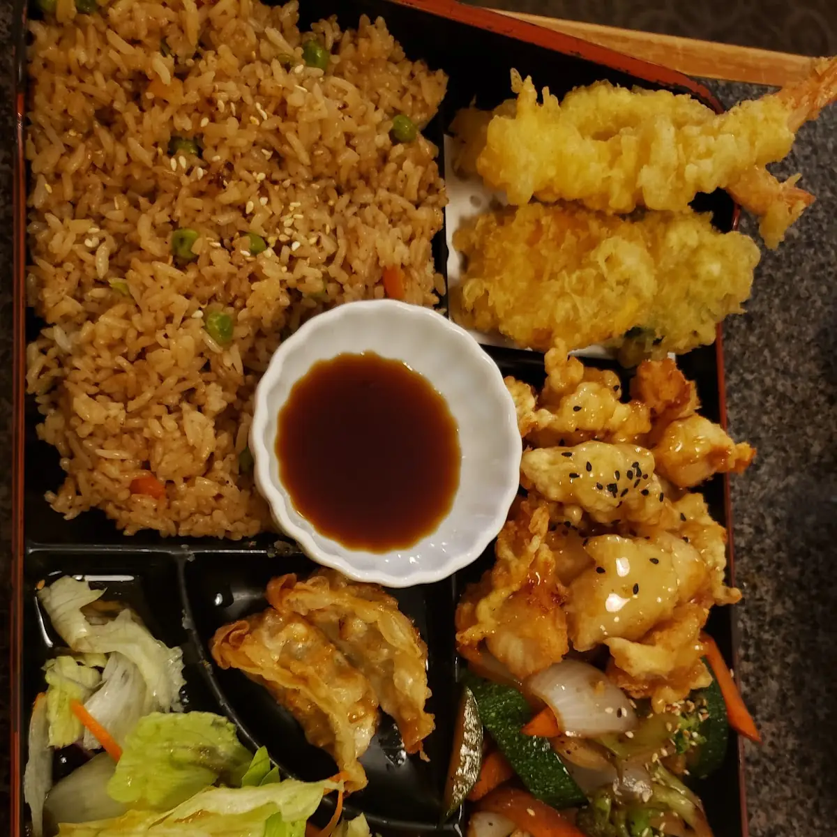 Sesame Chicken Bento Box