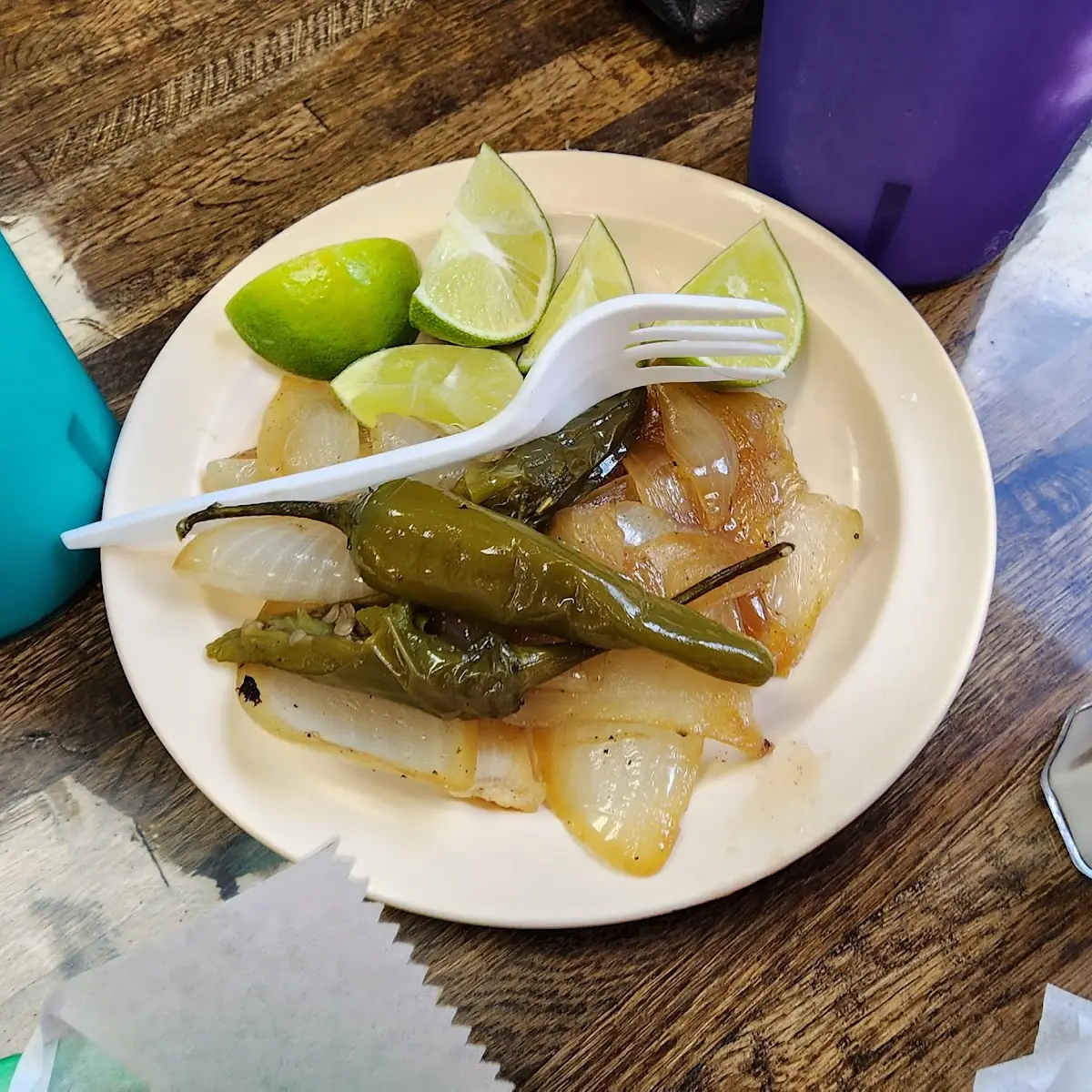 Chiles Toreados Cebollas Asadas