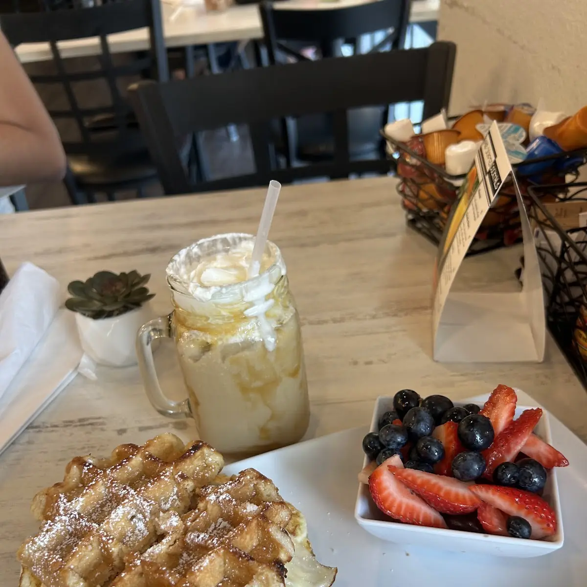 Chicken and Waffles Breakfast Sandwich