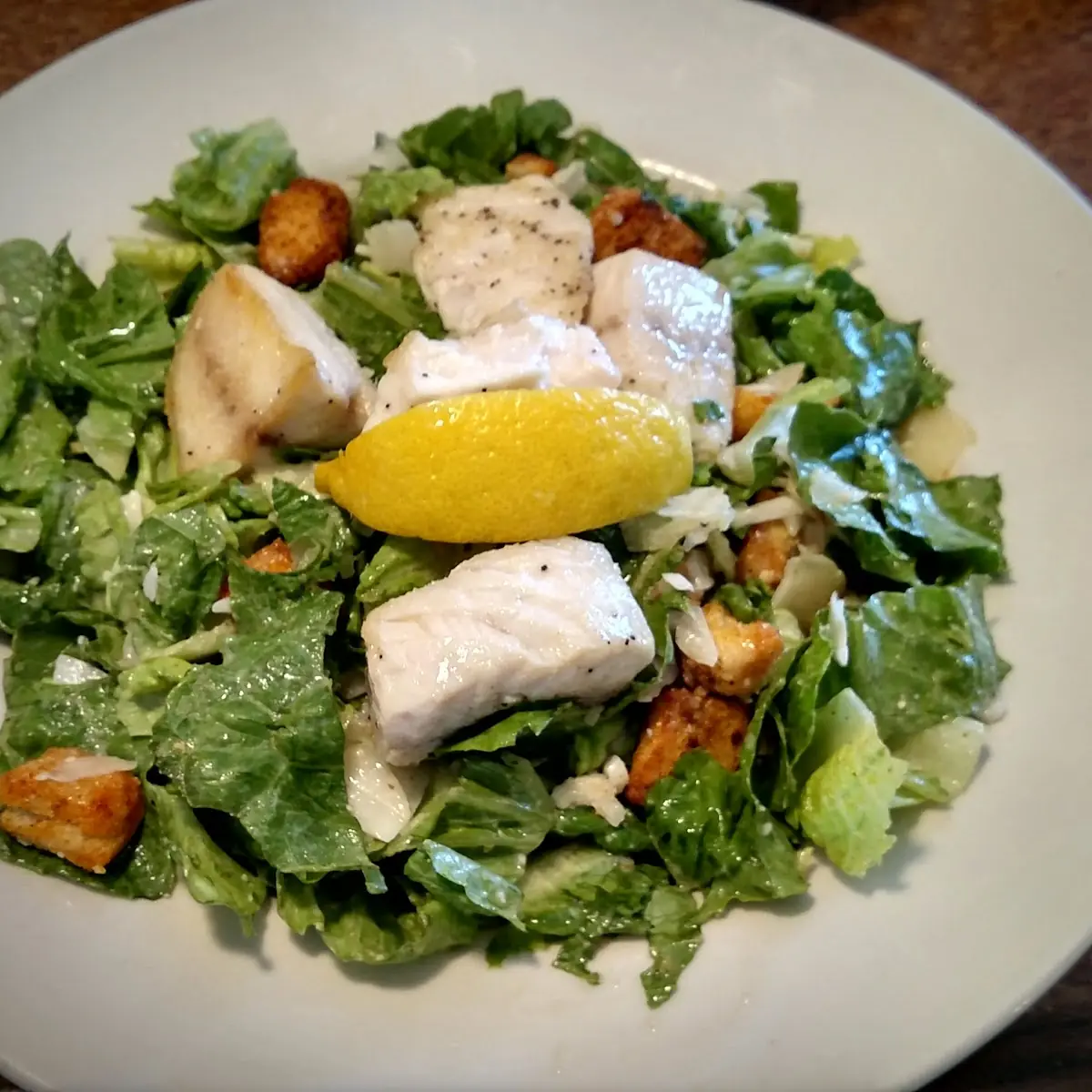 Caesar Salad with Swordfish