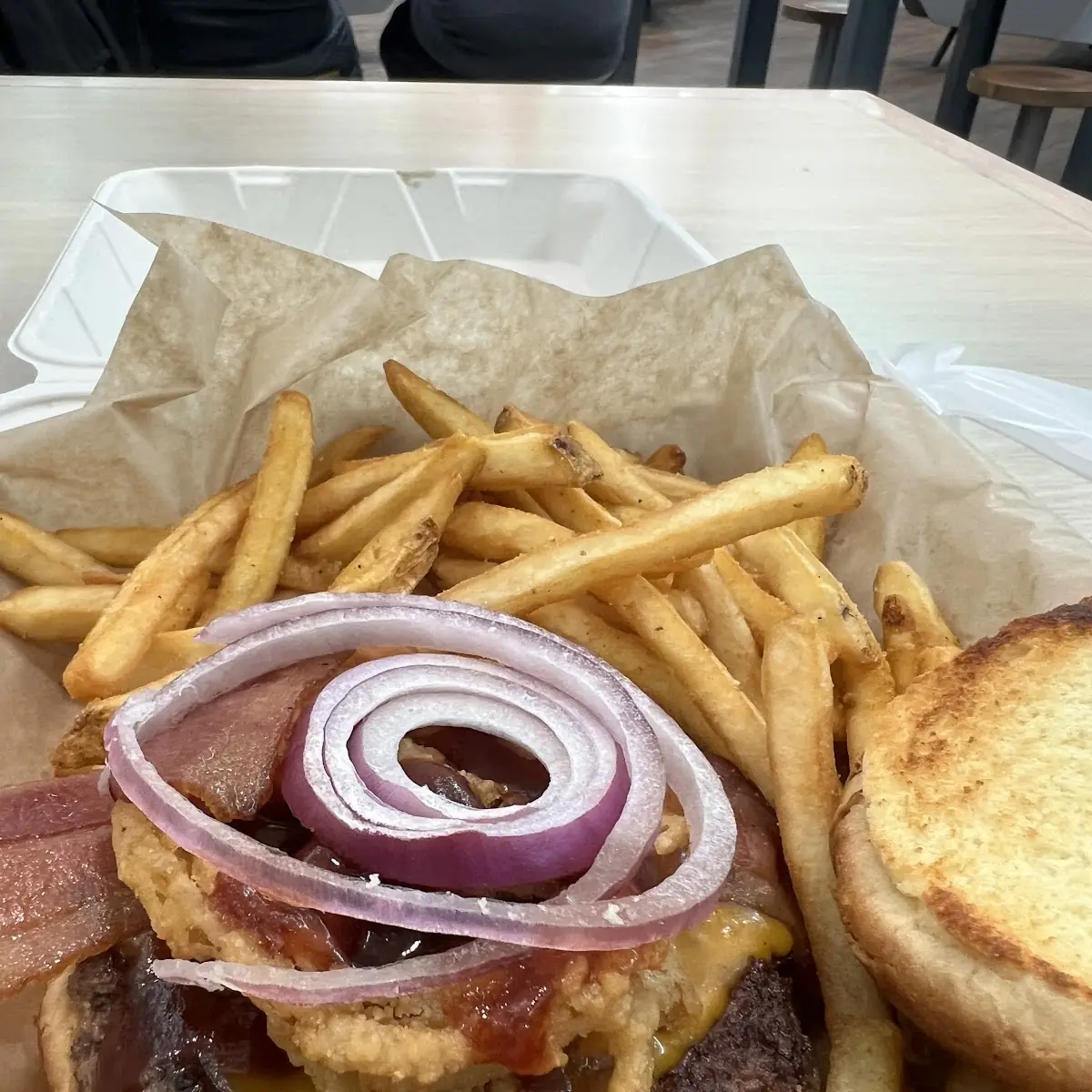 Western Burger and Fries