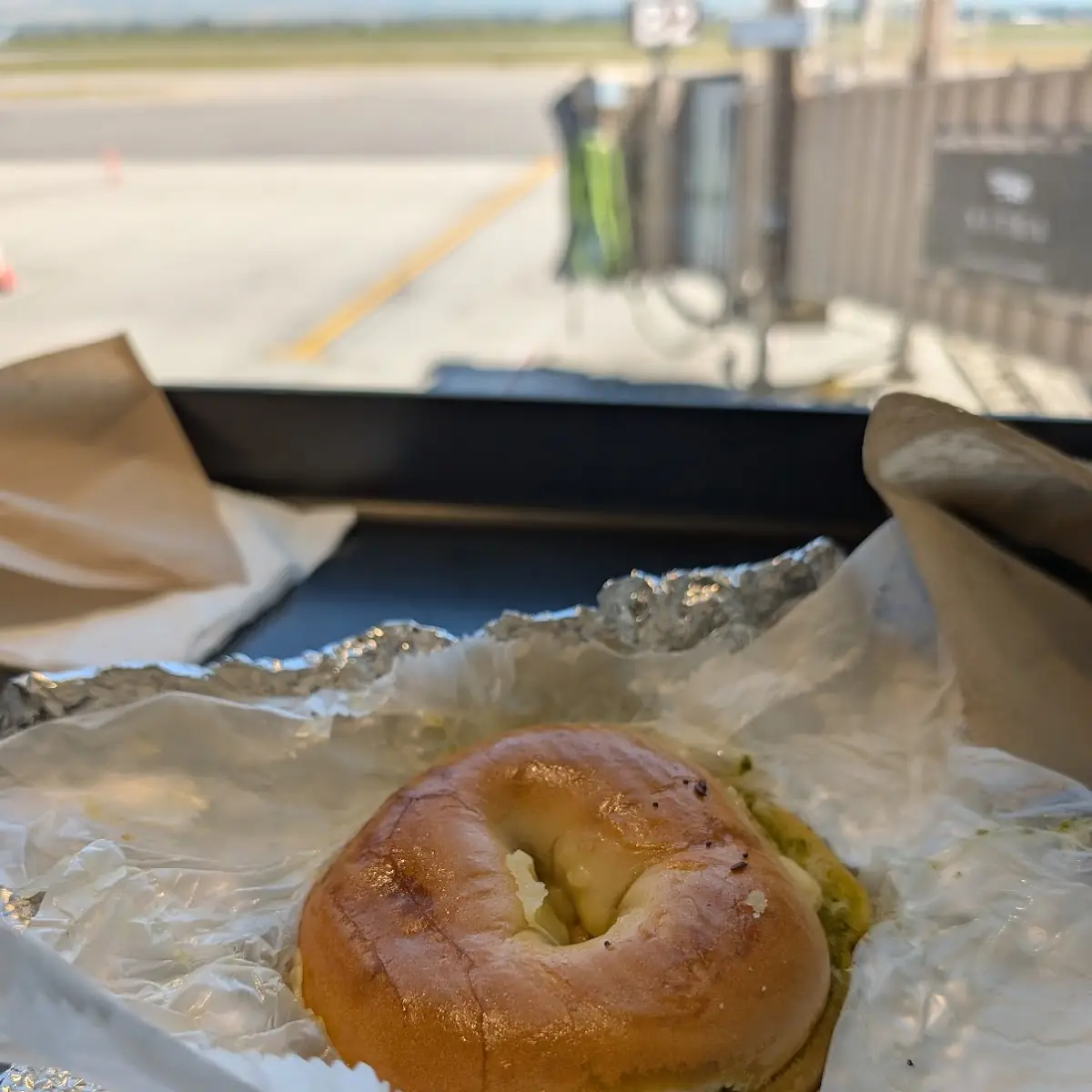 Plain Bagel and Cream Cheese