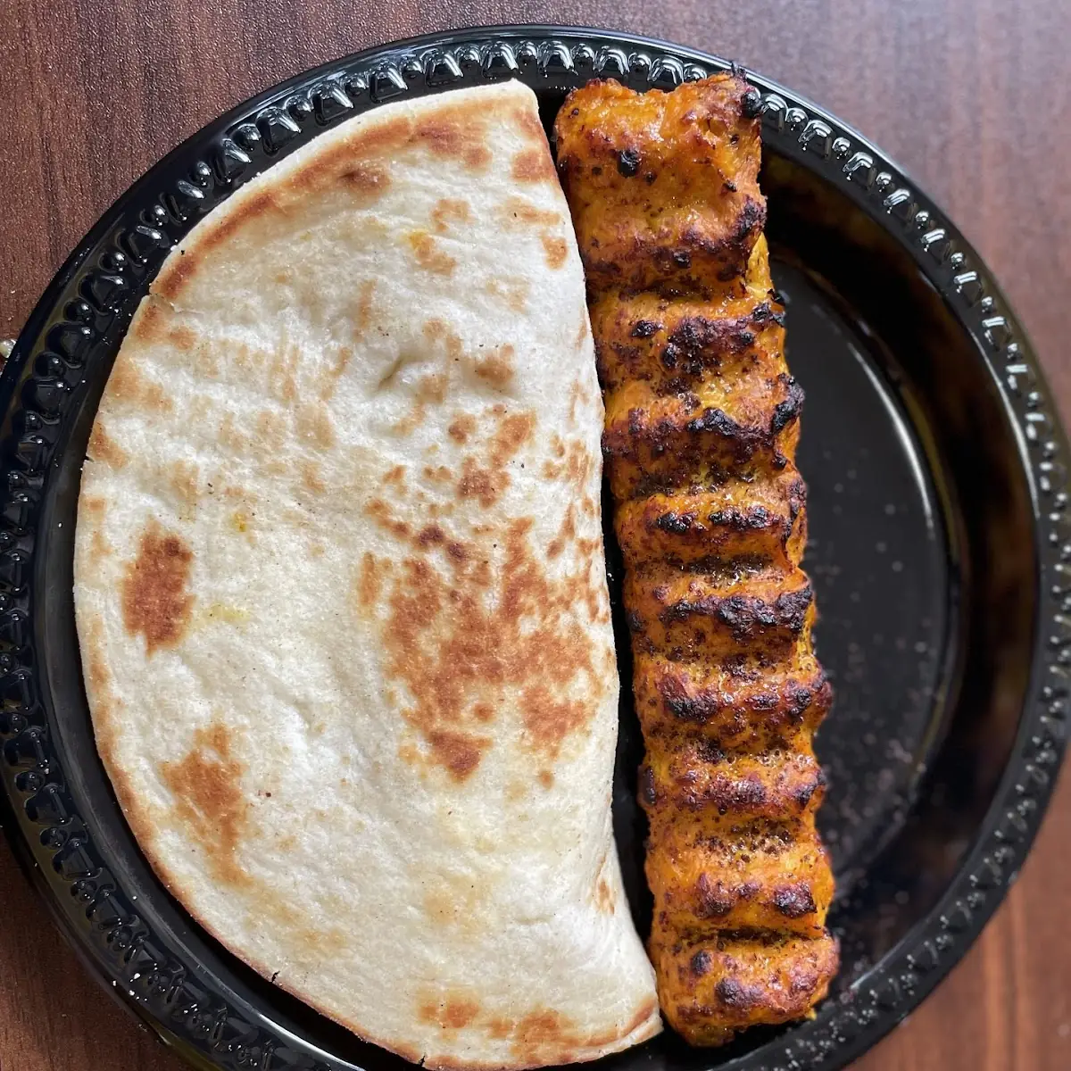 Ground Chicken Kabob with Bread