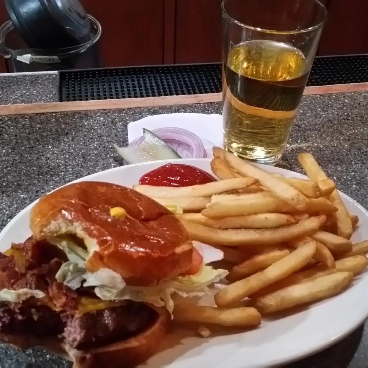 Game Night Special Burger & a Bud Light