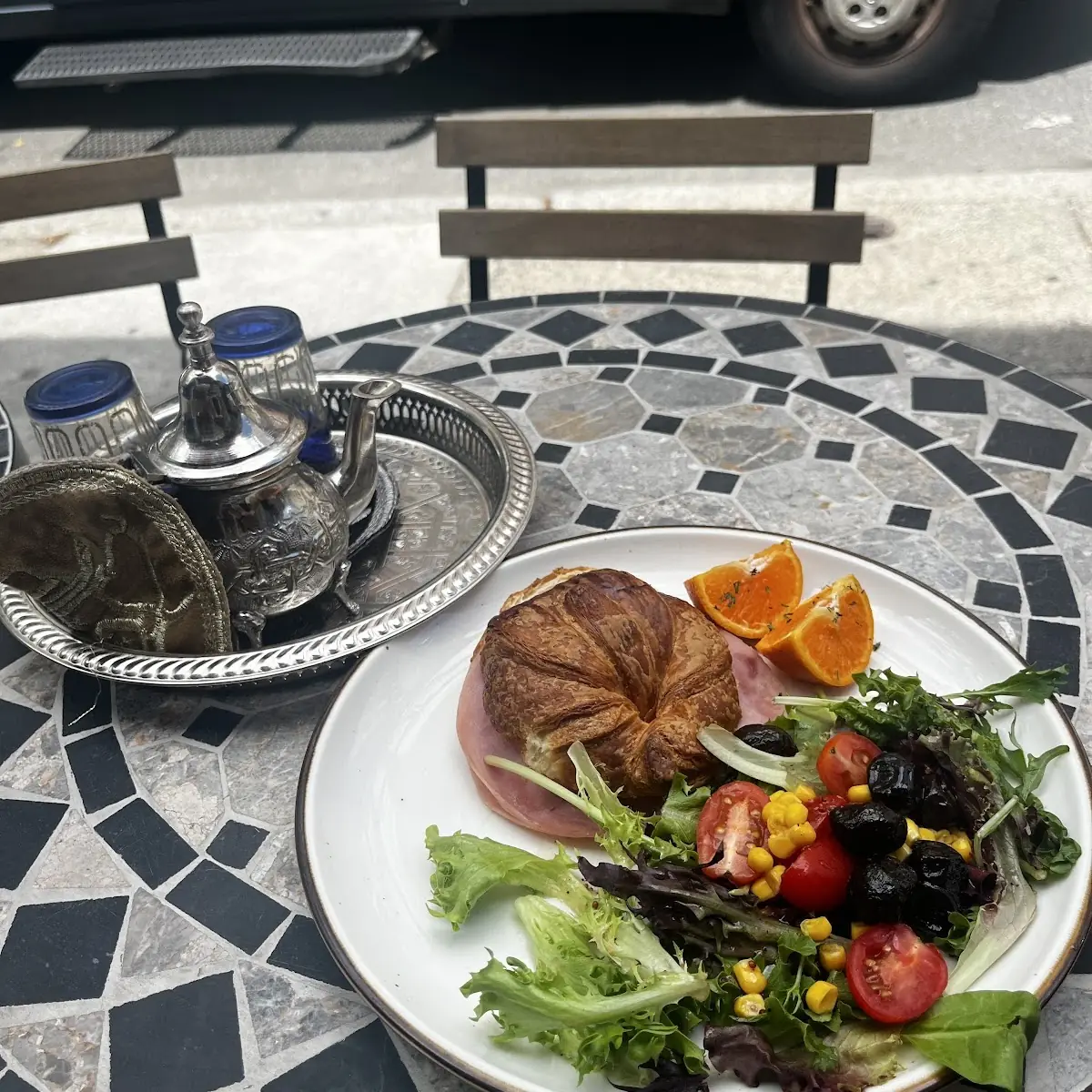 Large Mint Tea Pot