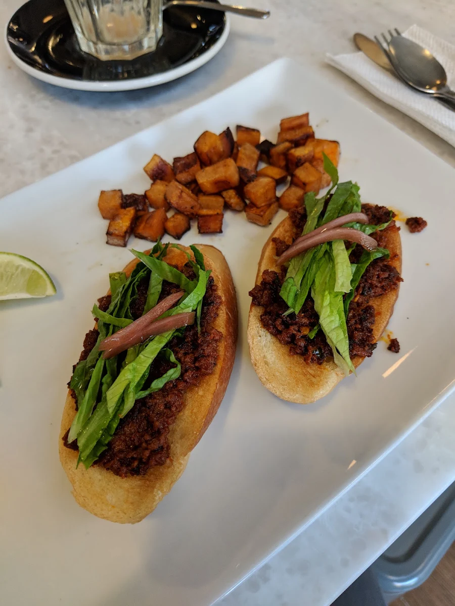 Chorizo Open-Faced Sandwich