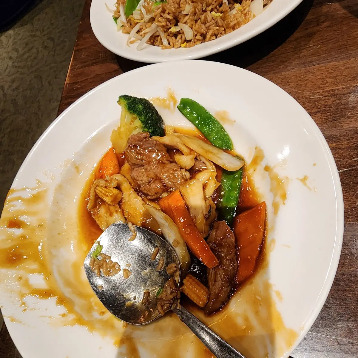 Three Delight and Vegetable Fried Rice