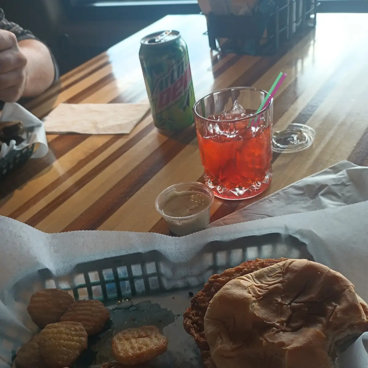 Crispy Chicken Sandwich with Fried Pickle Chips